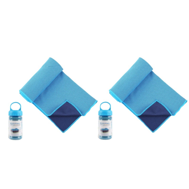 2-Pack Cooling Towels – Hyper-Evaporative Microfiber for Hot Days