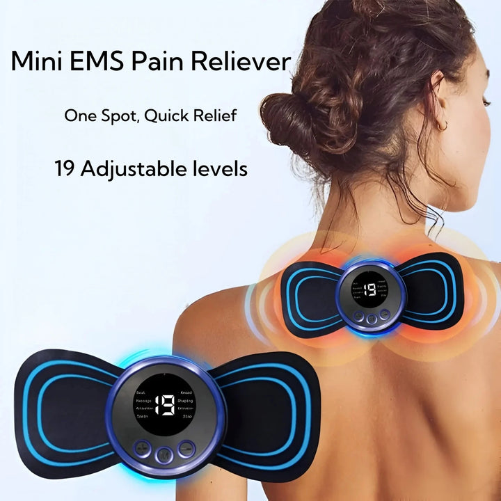 Tiny EMS Device. Real Pain Relief. No Pills.