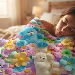 3D Plush Throw Blanket — Fluffy Flannel That Stays Soft After Washing