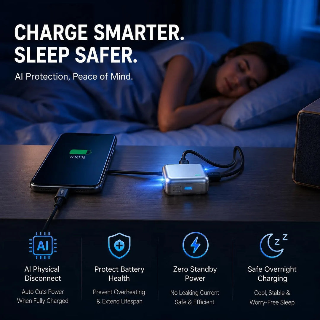 Type-C to Type-C Auto Stop Charger Adapter for Phones &amp; Gadgets
