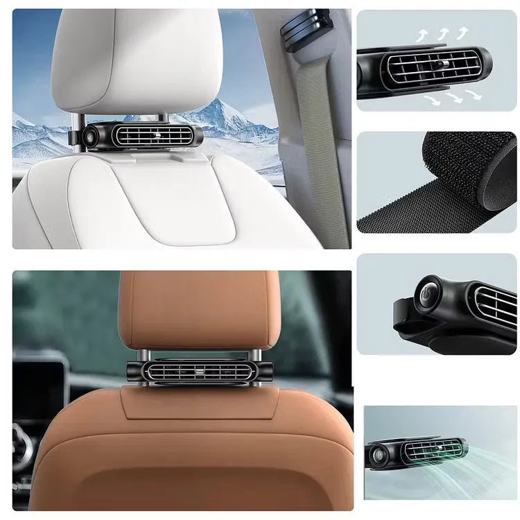 Velloraco™ Universal Car Seat Cooling Fan with 3 Adjustable Speeds