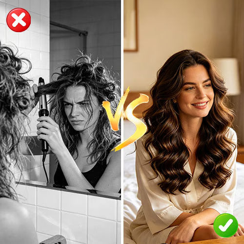 Heatless Curling Headband — Soft Overnight Waves Without Hot Tools
