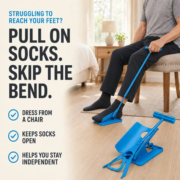Velloraco Sock Aid Kit with Dressing Stick, No Bending Needed