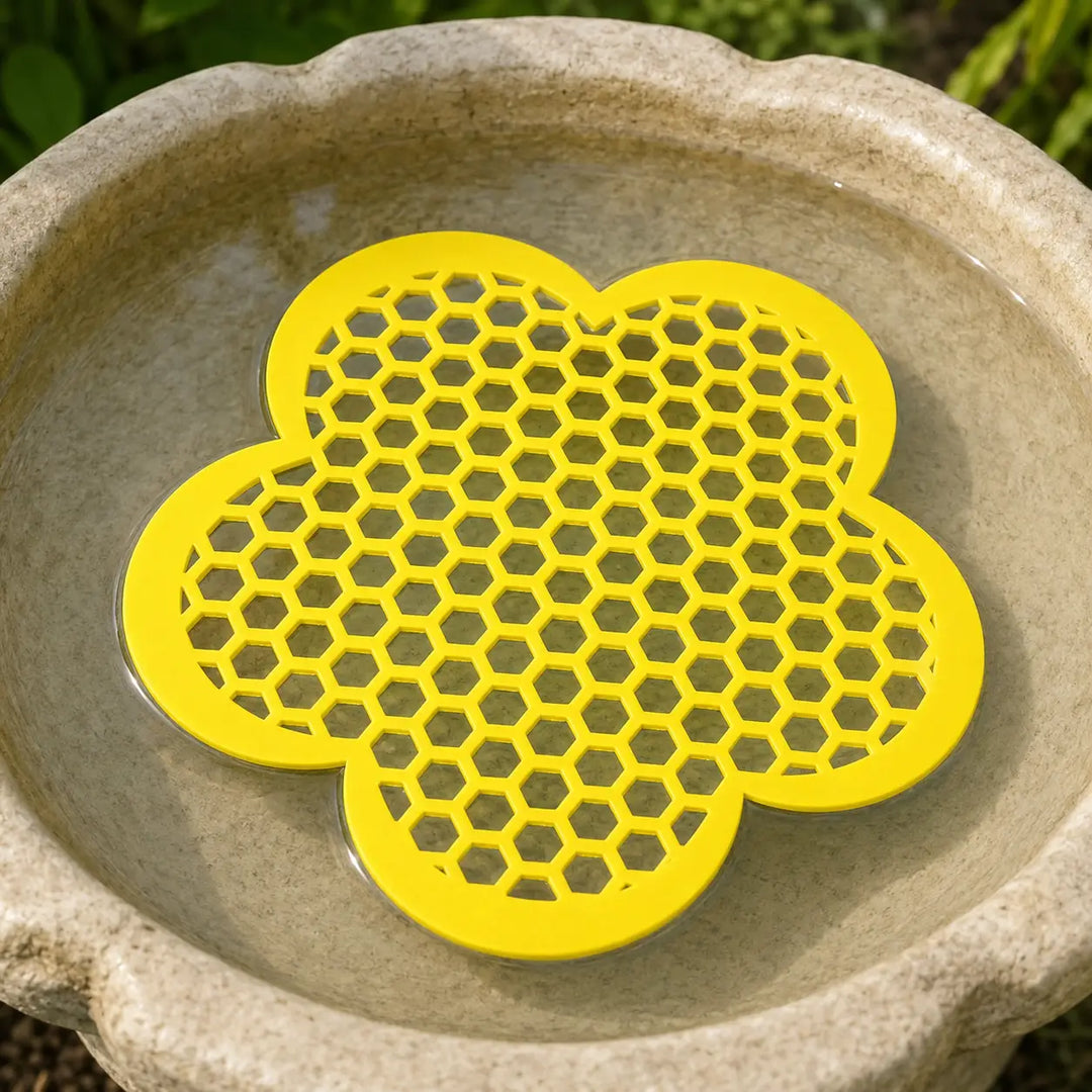 (4-Pack)Floating Bee Station: Safe Watering Pad for Birdbaths