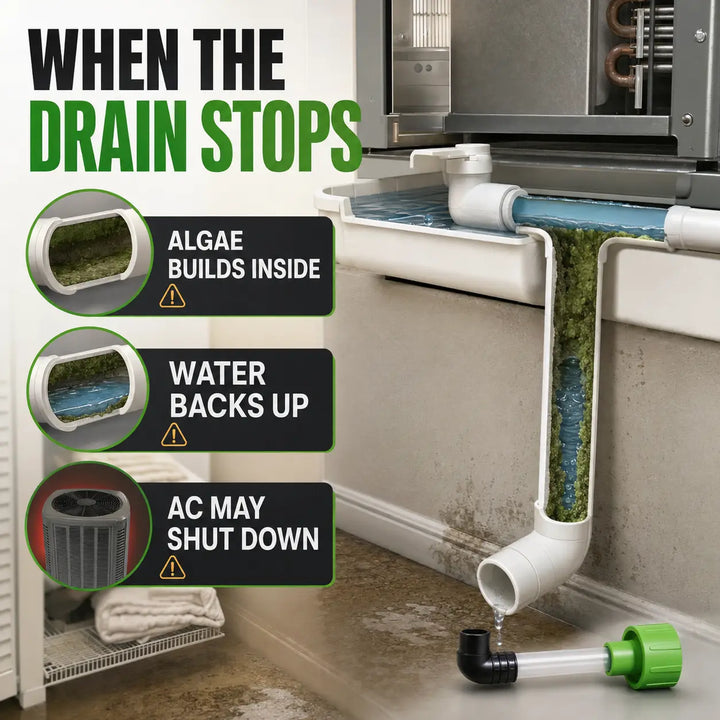AC Condensate Drain Line Cleaner - Vacuum Unclogger for 3/4in PVC