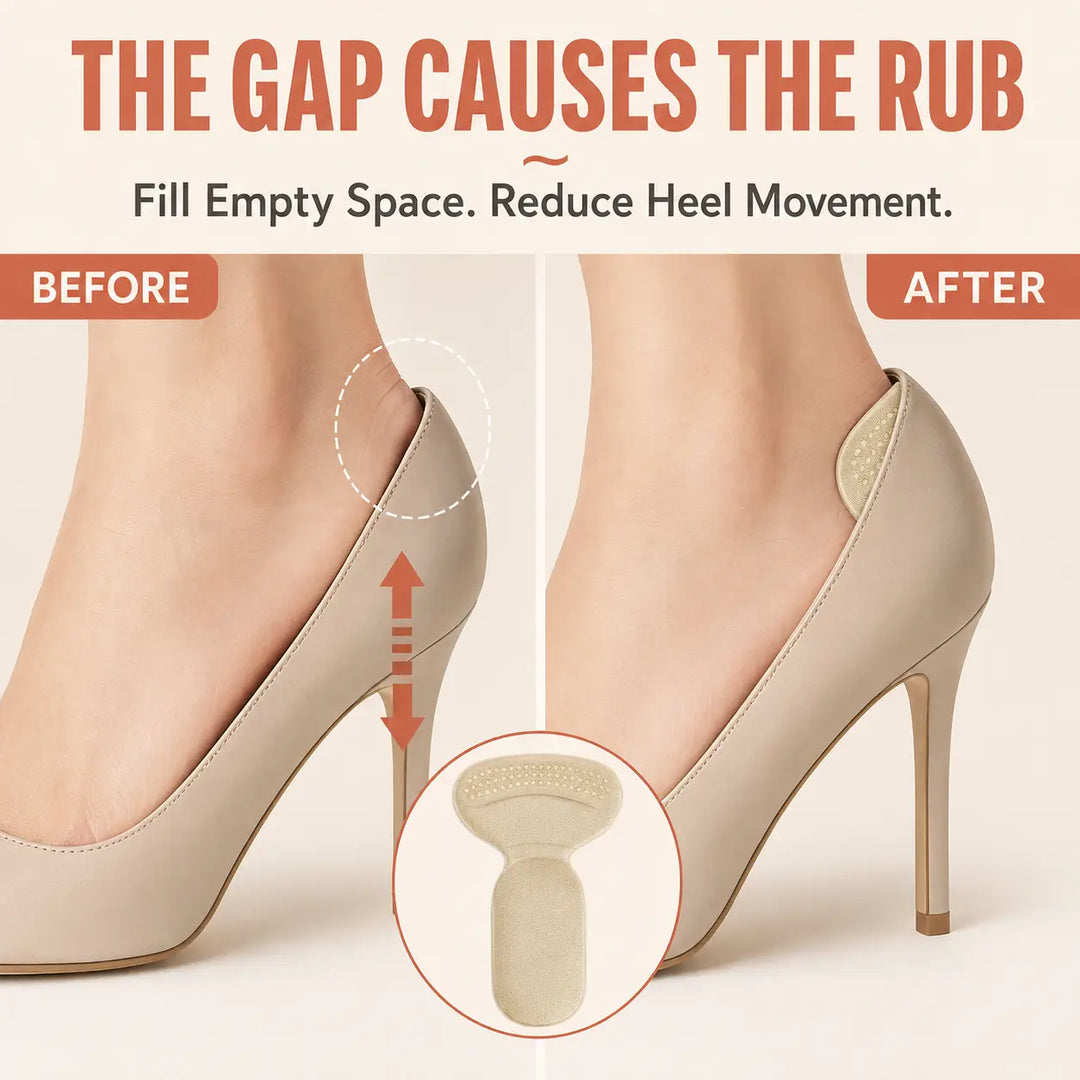 Anti-Slip Heel Liners: Cushion Grip Pads for Loose Shoes