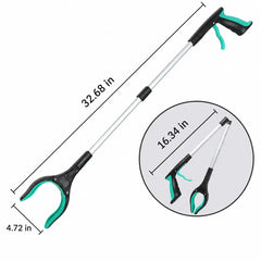 32-Inch Foldable Reacher Grabber Tool with Magnetic Rotating Jaw