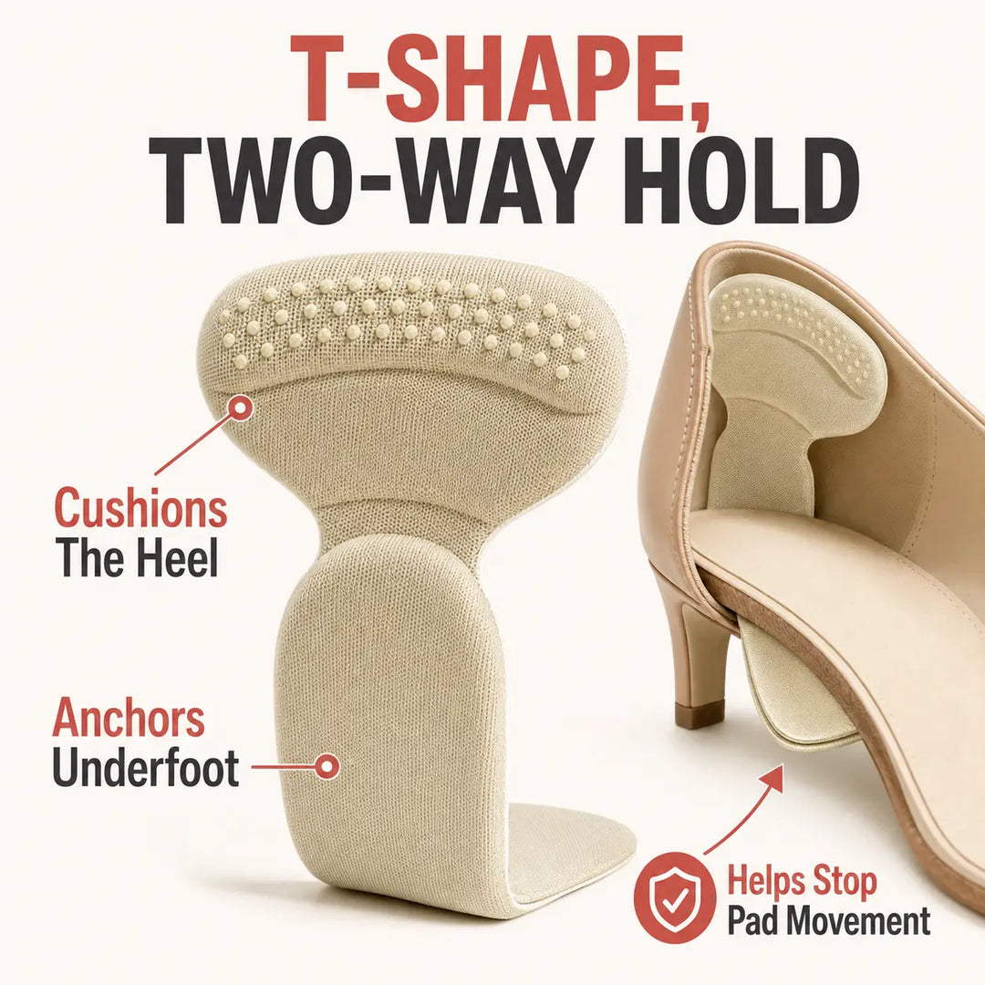 Anti-Slip Heel Liners: Cushion Grip Pads for Loose Shoes