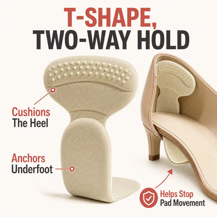 Anti-Slip Heel Liners: Cushion Grip Pads for Loose Shoes