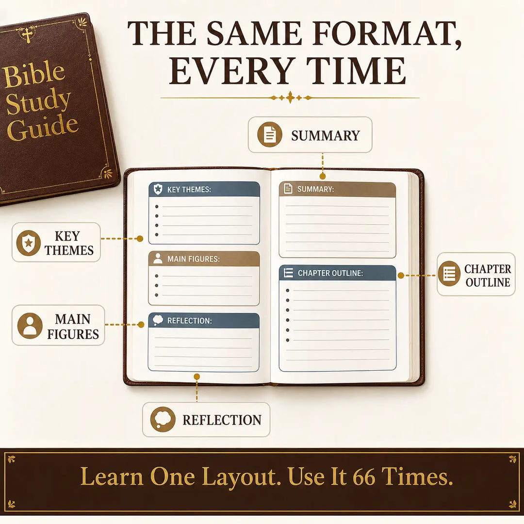 Bible Study Guide &amp; Reflection Journal - All 66 Books, Large Print