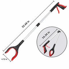 32-Inch Foldable Reacher Grabber Tool with Magnetic Rotating Jaw