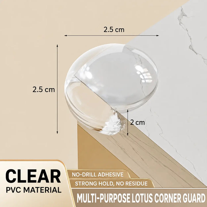 Clear Corner Protectors for Furniture, Soft Baby Proofing Guards
