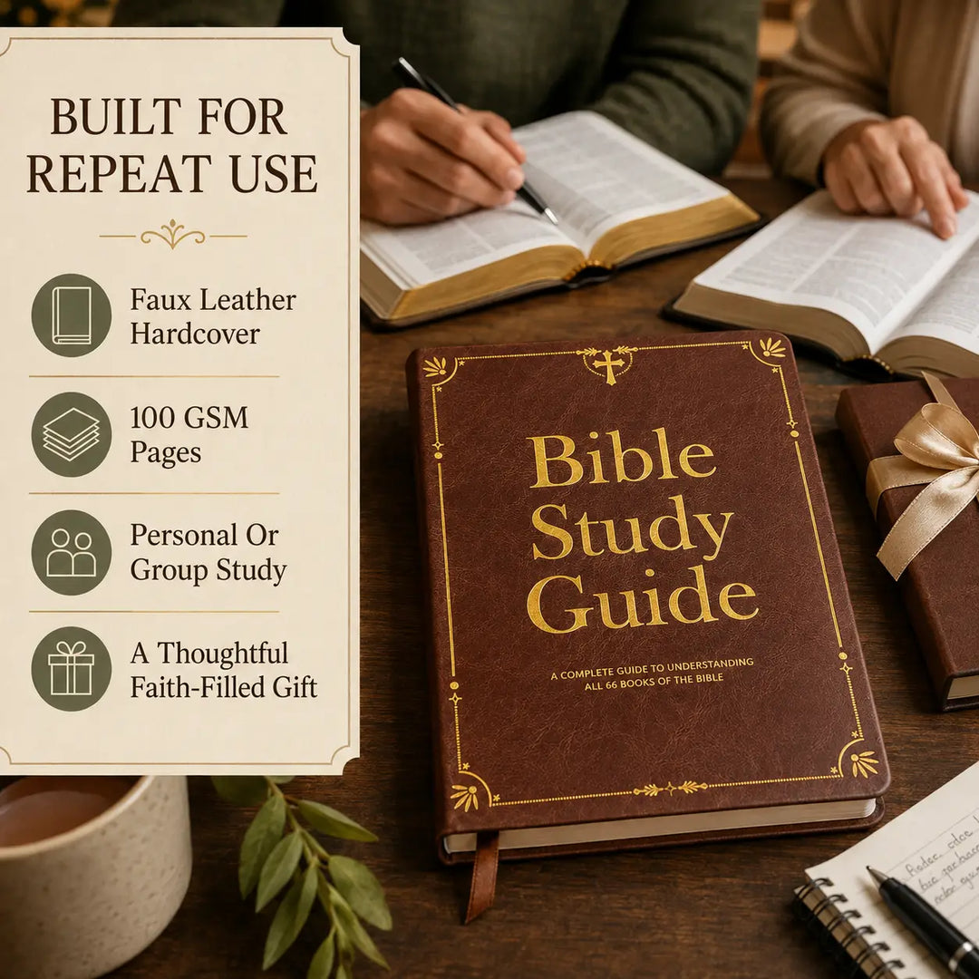 Bible Study Guide &amp; Reflection Journal - All 66 Books, Large Print