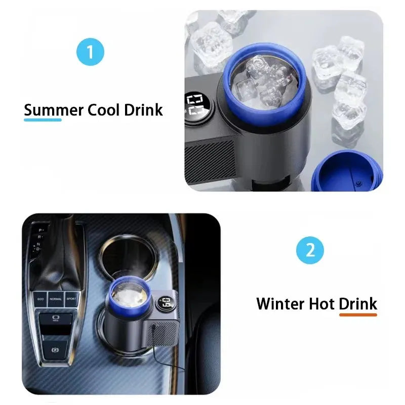 2-in-1 Smart Car Cup Holder — Keeps Drinks Hot or Cold While You Drive