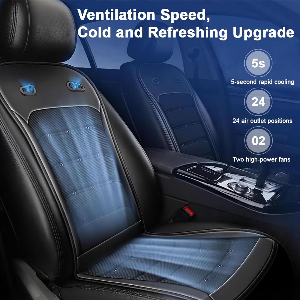 Continuous Airflow Cooling Cushion for Car Leather Seats