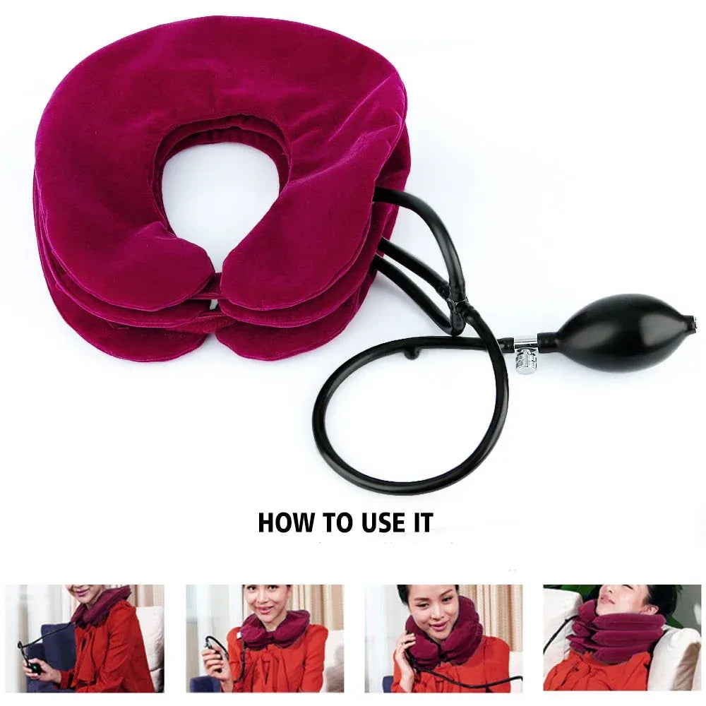 Neck Traction Pillow for Shoulder &amp; Tension Relief