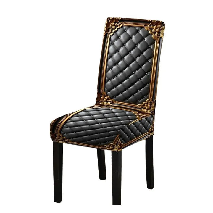 Stretch Damask Dining Chair Covers, Washable Slipcovers 2/4/6 Pack