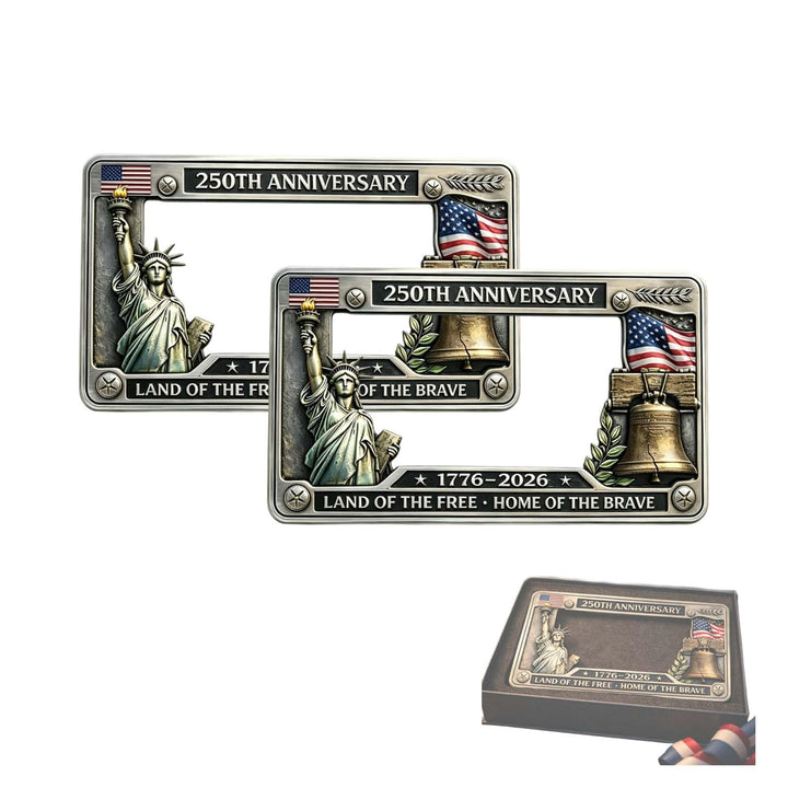 American 250th Anniversary Commemorative License Plate Frame