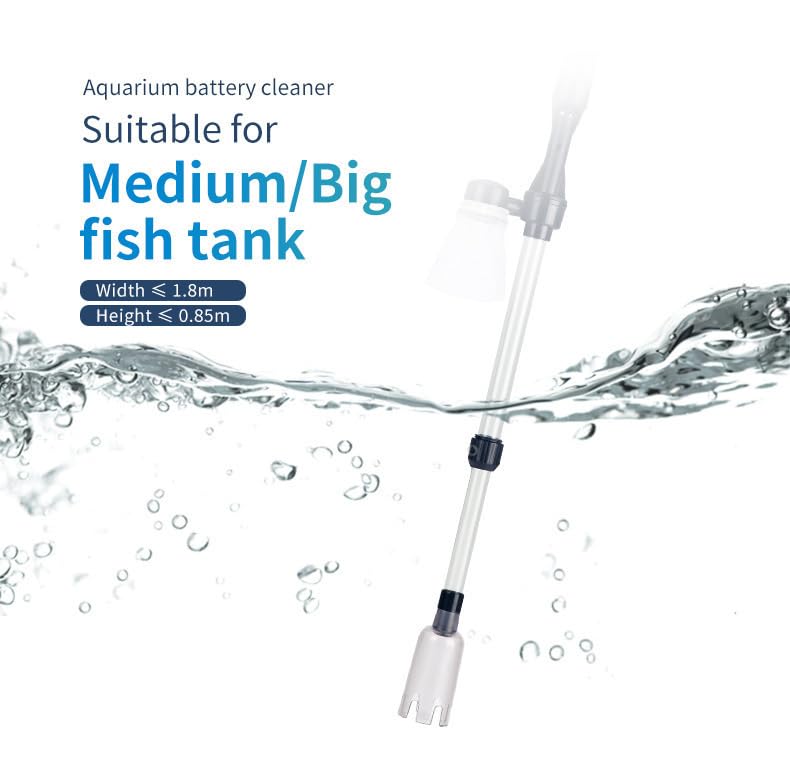Electric Aquarium Gravel Cleaner - 3-in-1 Water Change &amp; Sand Wash