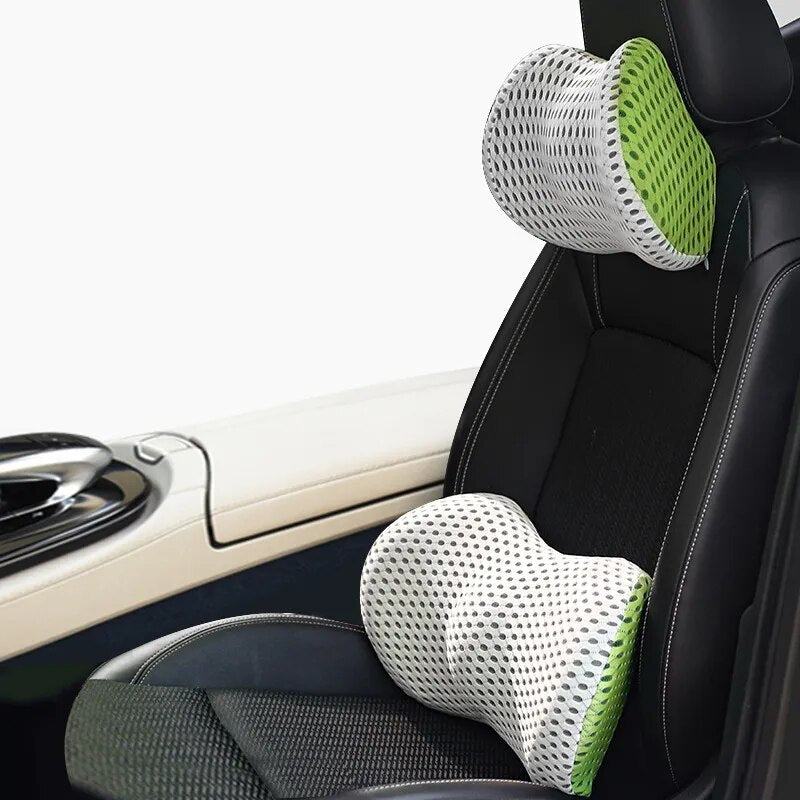 Premium Lumbar Support Cushion – Ergonomic Memory Foam Back Support for Office, Car &amp; Home