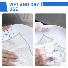 Diamond-Weave Scrub Cloths for Kitchen – Non-Scratch, Odor-Free, 10/30 Packs