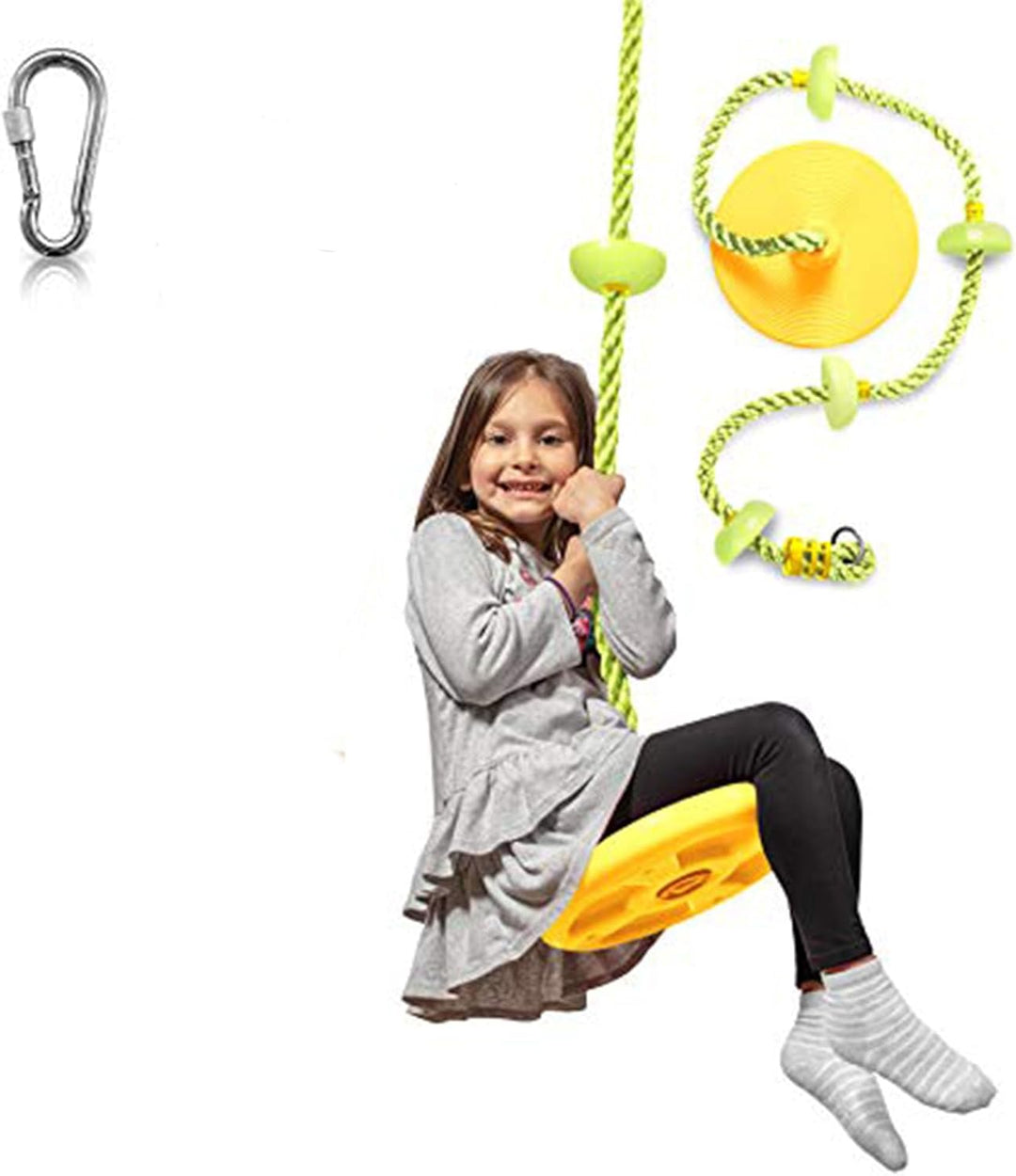 Adventurous Tree Swing Set - with Climbing Rope and Platforms for Children - Colored rope