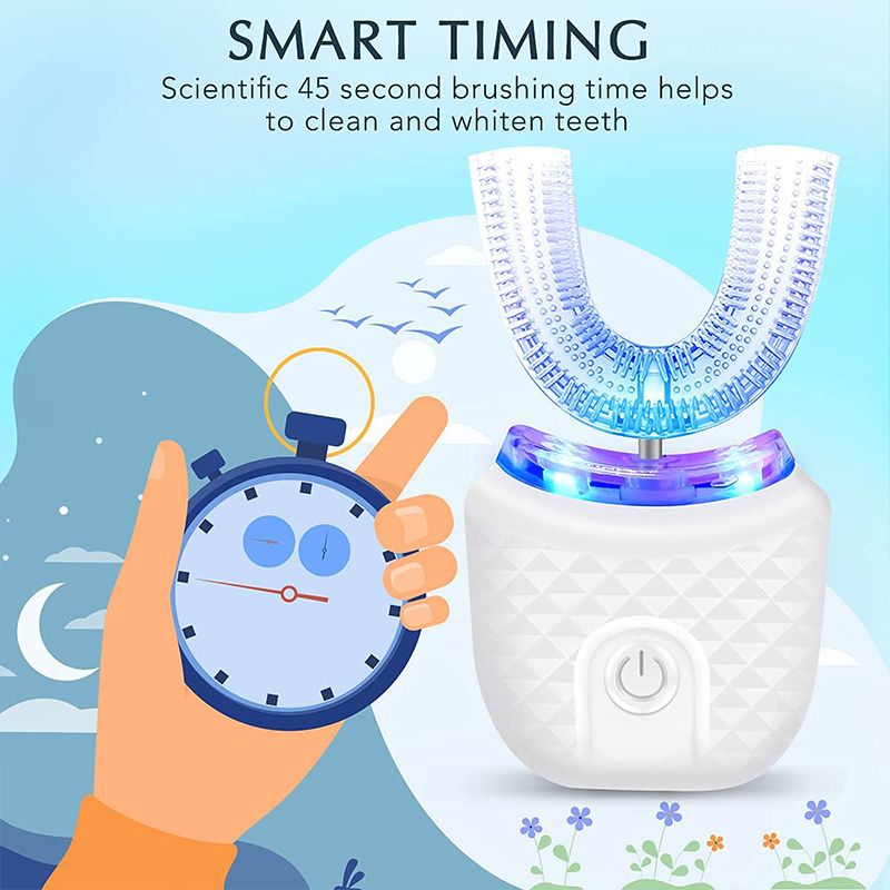 360° Hands - Free Electric Toothbrush & Whitening Kit - Velloraco