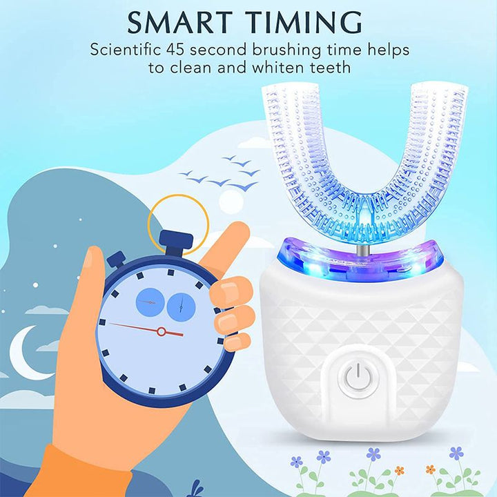360° Hands - Free Electric Toothbrush &amp; Whitening Kit - Velloraco