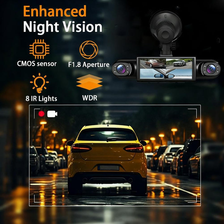 360° Quad - Vision Dashcam: Total Protection, No More Blind Spots - Velloraco
