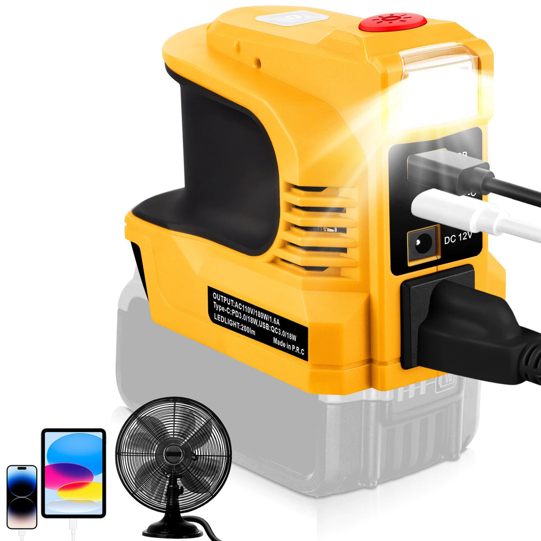 Tool Battery Inverter – Portable Power for Camping &amp; Emergencies