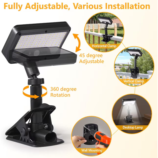 Solar Motion Sensor Lights - Easy Clip-On Outdoor Security Lighting