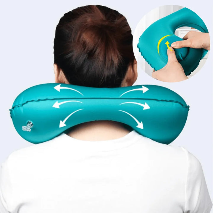 CloudRest Adjustable Inflatable Travel Neck Pillow