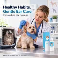 4 fl oz  Ear Cleaner for Dogs &amp; Cats – Gentle Itch Relief &amp; Odor Control