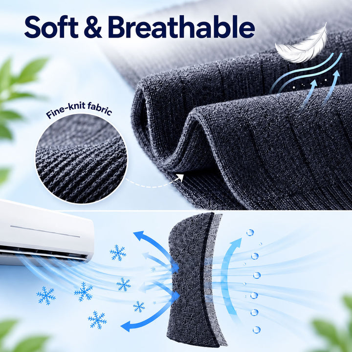 2Pcs Extra-Long Polyester Knee Warmers