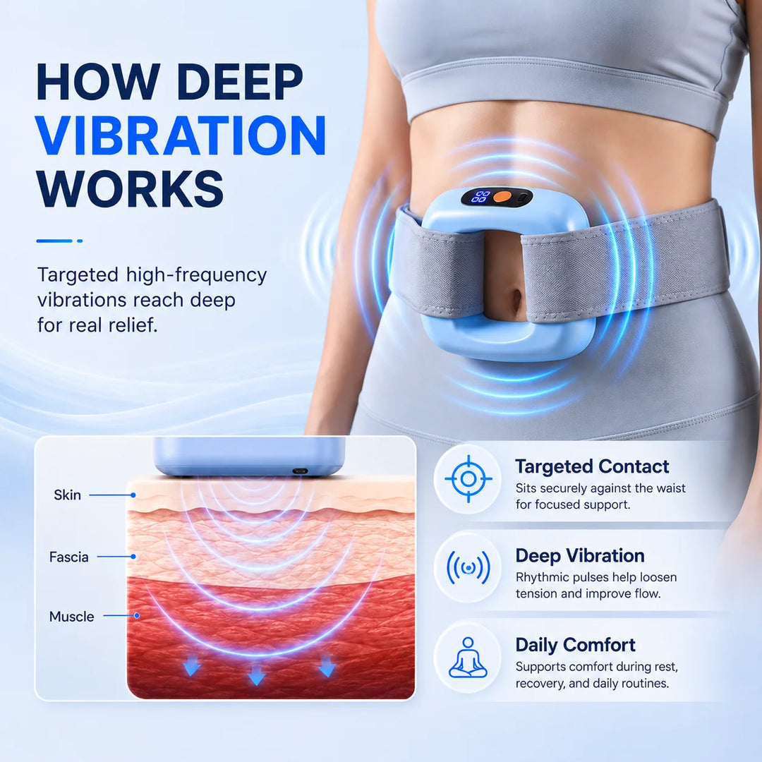 6-in-1 Deep Vibration Fascia Massager for Full-Body Relief