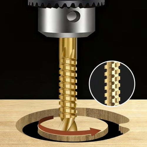 6-Piece Serrated Drill Bit Set — Cobalt Tips That Open Any Hole