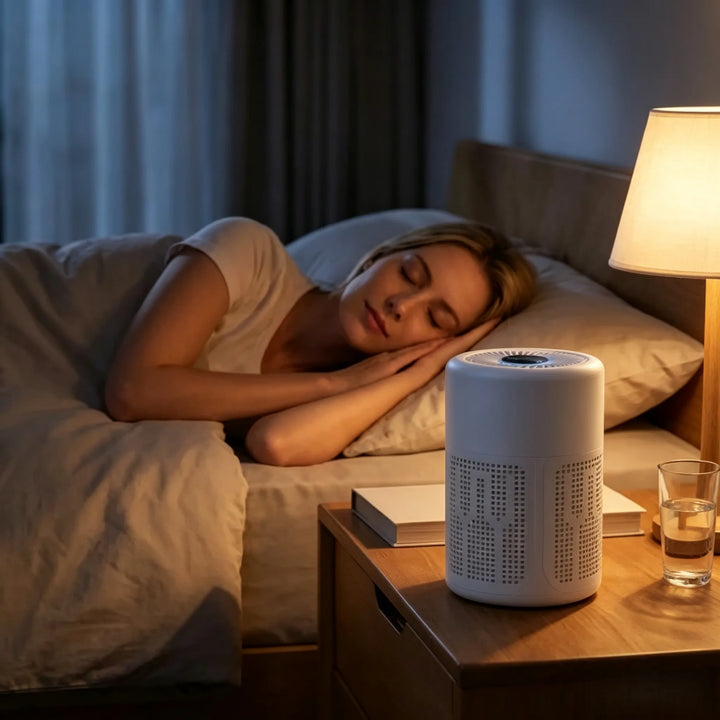 HEPA Air Purifier w/ Filter &amp; Aroma Pad – Odor Free, Sleep-Friendly