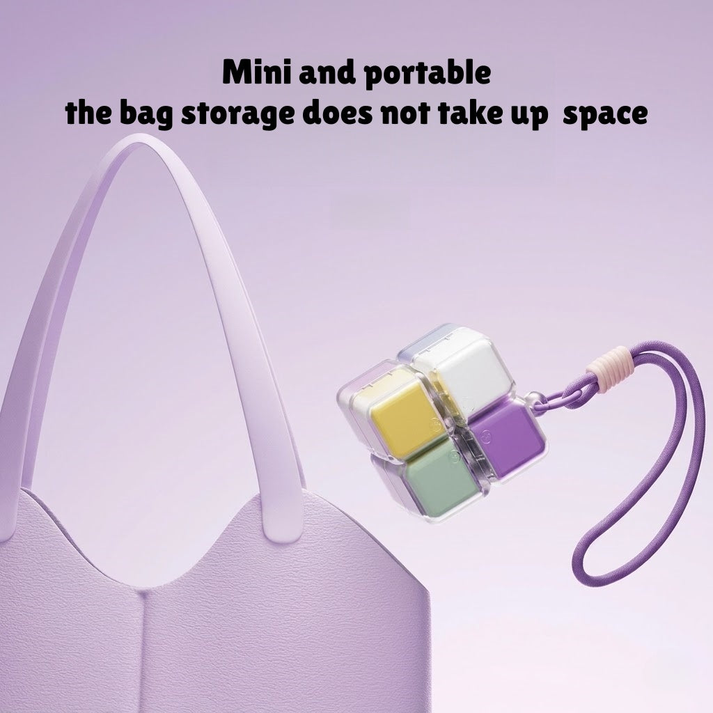 Magnetic Pill Cube Portable | Clever Travel Storage