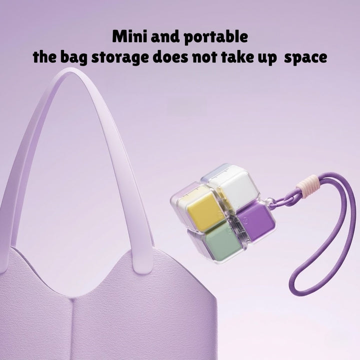 Magnetic Pill Cube Portable | Clever Travel Storage