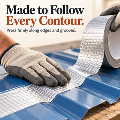 Heavy-Duty Waterproof Aluminum Foil Tape - Butyl Seal, 4 Sizes