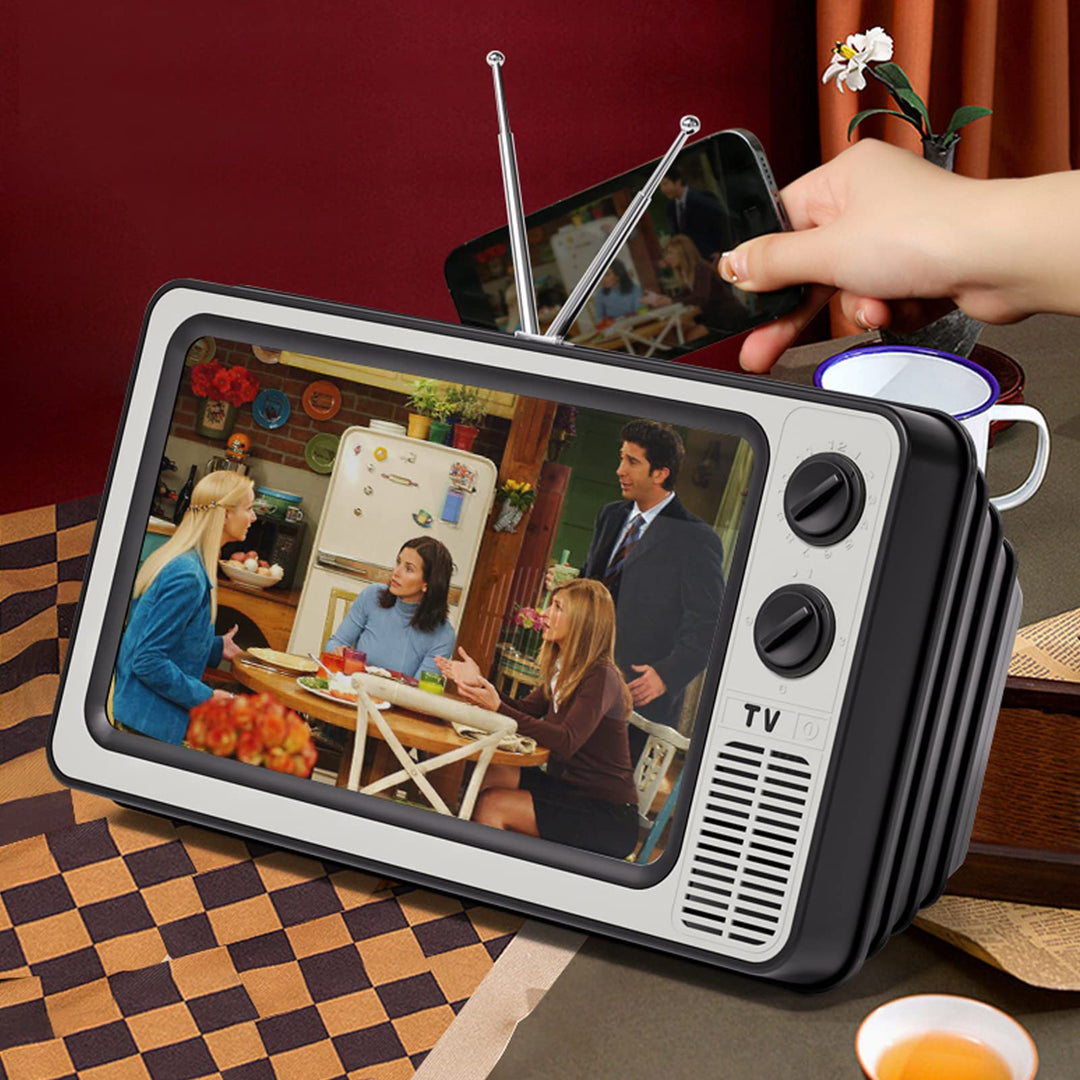 Retro TV Phone Magnifier | 12" HD Screen Amplifier For Mobile