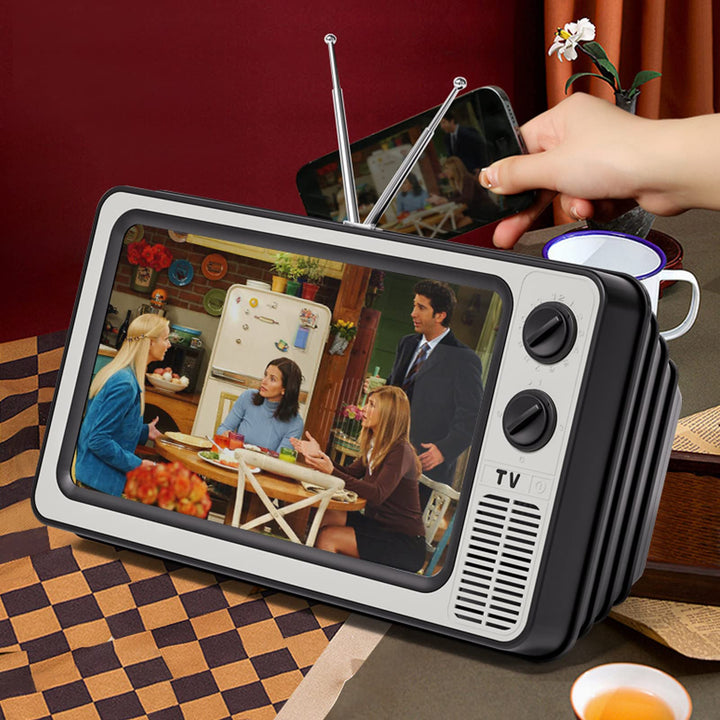 Retro TV Phone Magnifier | 12" HD Screen Amplifier For Mobile