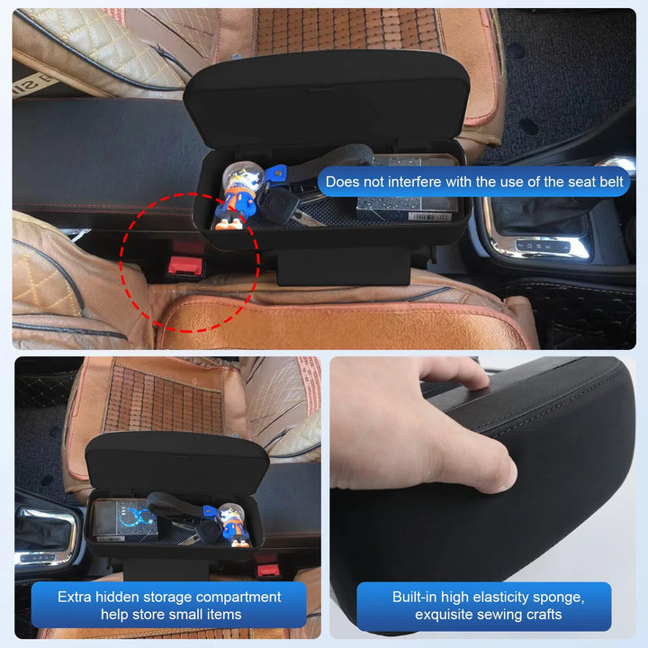 Car Armrest Extender with Wireless Charging | Adjustable Elbow Support