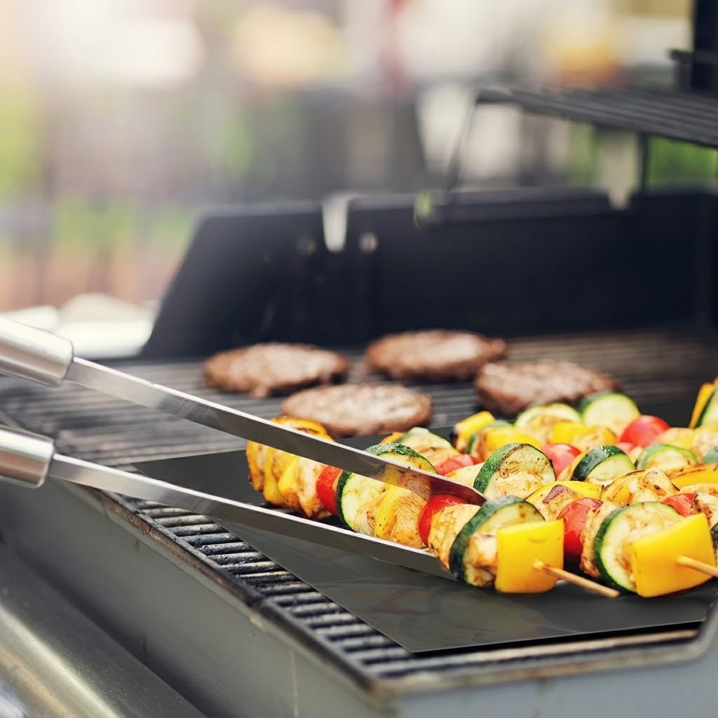 4-Pack 500°F Continuous Heat Grill Mats | No More Melted BBQs