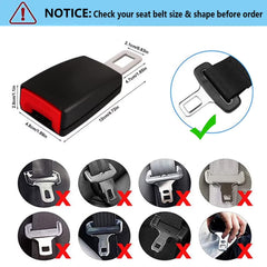 Velloraco Easy-Click Car Seat Belt Extender (2-Pack)