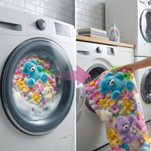 3D Plush Throw Blanket — Fluffy Flannel That Stays Soft After Washing