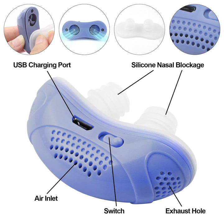 SleepAir Silent Snore Stopper - Small, Cordless &amp; Comfortable Sleep Solution