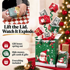 Christmas Surprise Pop-Up Gift Box – DIY Explosion Money Box