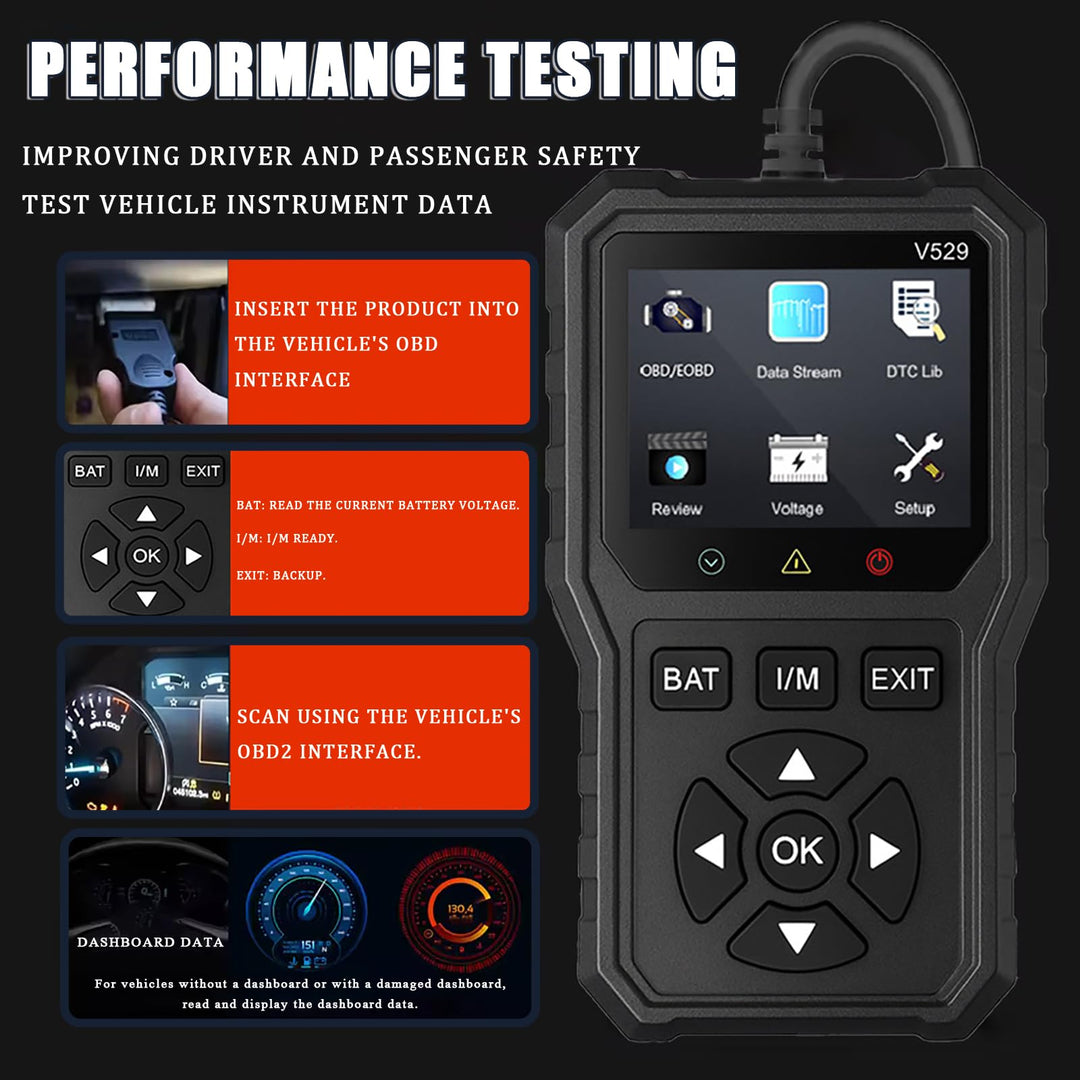 Velloraco™ Professional Plug-and-Play Engine Fault Code Scanner