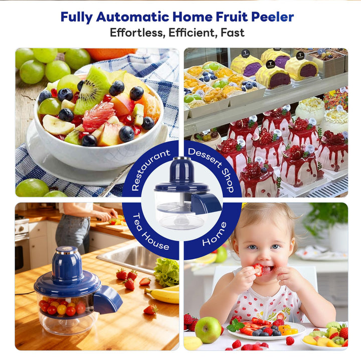 Effortless Petit Peeler – One-Touch Electric Peeler for Small Fruits